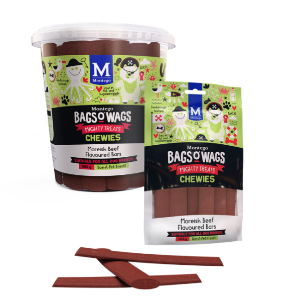 montego bags o wags chewies dog treats beef bars group