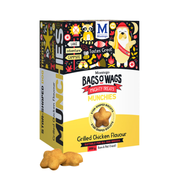 montego bags o wags munchies grilled chicken flavoured canine treats