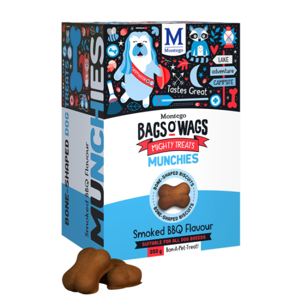 bags o wags munchies smoked bbq dog treats by montego