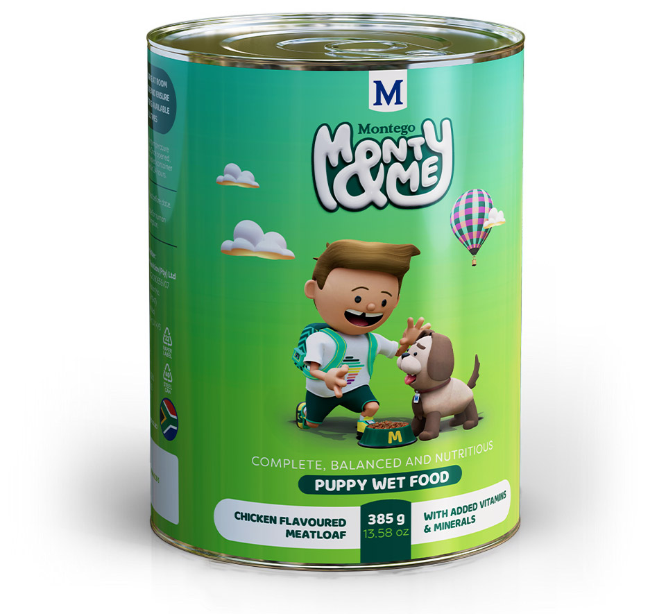 Montego Monty & Me Puppy Wet Food 385g Johannesburg SPCA