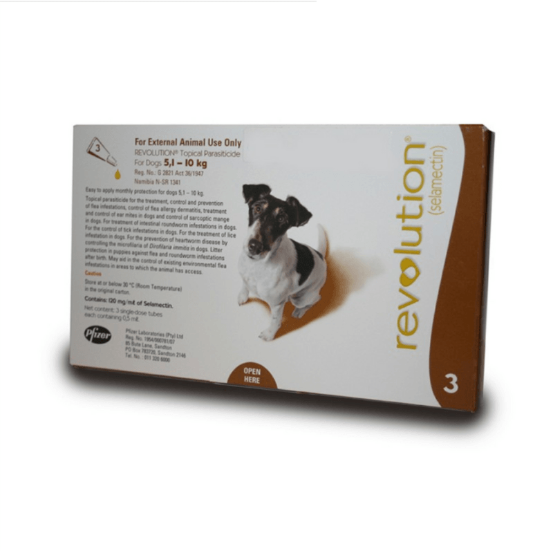 revolution extra large dog tick, flea & worm spot-on treatment 5 to 10kg