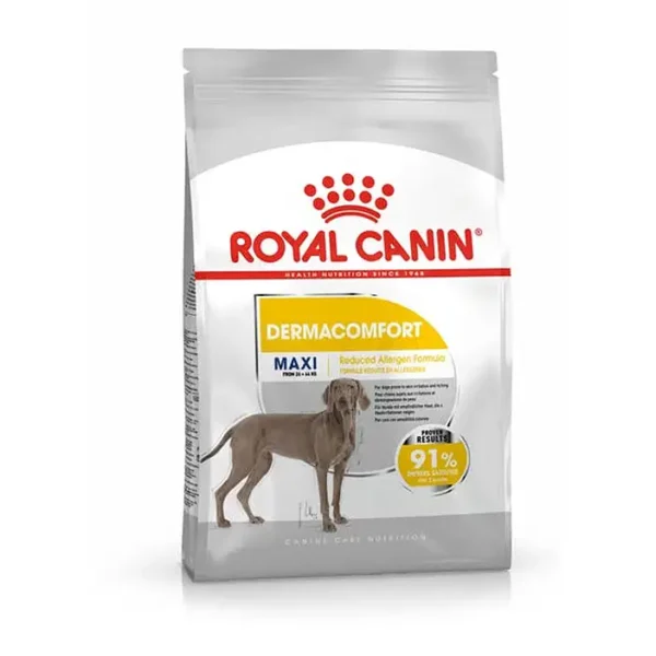 dermacomfort maxi dog food by royal canin
